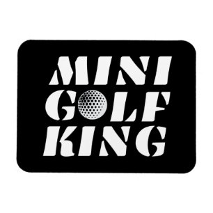 Minigolf King Minigolfer Champion Gewinner Magnet