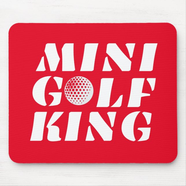 Minigolf King Minigolfer Champion Gewinner Mousepad (Vorne)