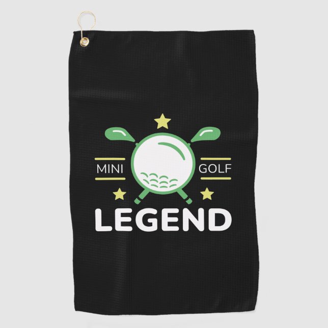 Minigolf Legend Golfhandtuch (Vorderseite)