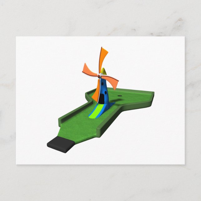 Minigolf Postkarte (Vorderseite)