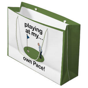 Minigolf spielen Mit Meinem Eigenen Tempo Golfer Große Geschenktüte
