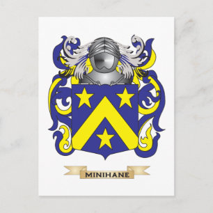 Minihane-Wappen (Familienwappen) Postkarte