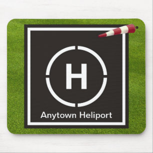 Minihubschrauber-Landeplatz - Anytown Mousepad