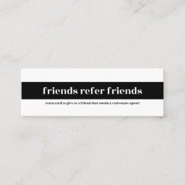 Minikarte "Friends Refer Friends" Mini Visitenkarte