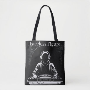 Minilogo für einen DJ ohne Gesicht (einfacher Lini Tasche