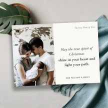 Minimal 1 Foto Schwarz & Weiß Weihnachtsgeist