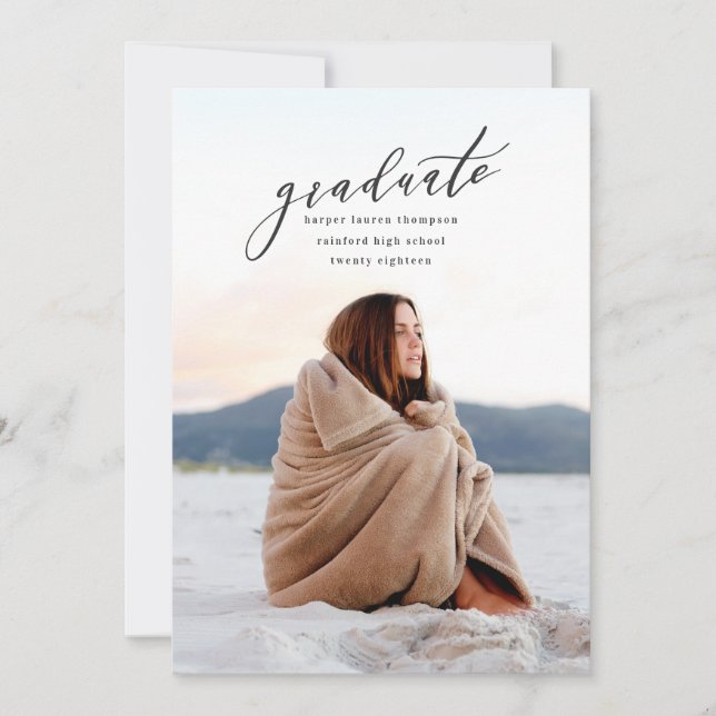 MINIMAL-ABSCHLUSS ANKÜNDIGUNG (Vorderseite)