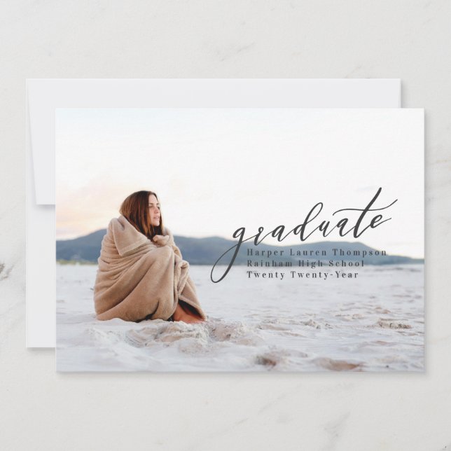 MINIMAL-ABSCHLUSS ANKÜNDIGUNG (Vorderseite)