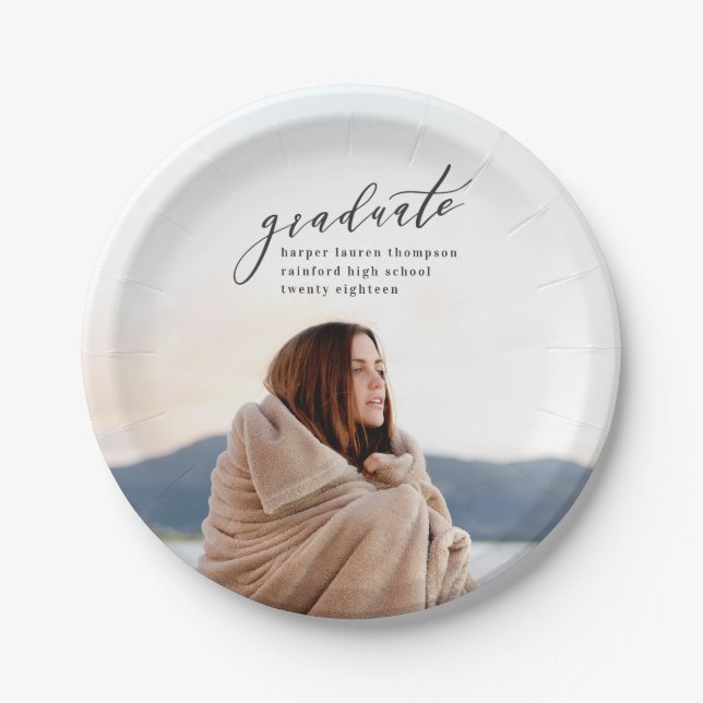 MINIMAL-ABSCHLUSS PAPPTELLER (Vorderseite)