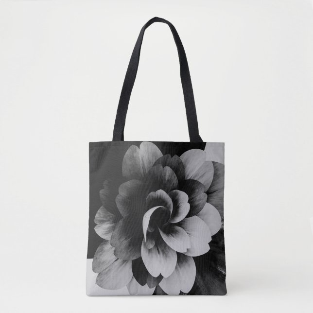 Minimal Abstract Floral Tote Bag (Devant)