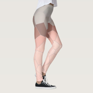 Minimal Abstrakt Art Pale Pasta Graue Zellen Leg Leggings