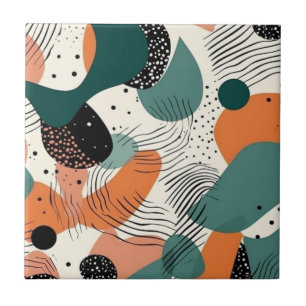 Minimal Abstraktes Nahtloses Muster - Geometrisch  Fliese