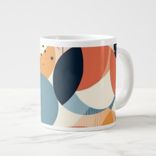 Minimal Abstraktes Nahtloses Muster - Geometrisch Jumbo-Tasse