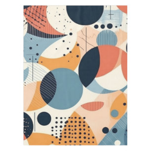 Minimal Abstraktes Nahtloses Muster - Geometrisch  Tischdecke