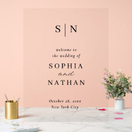 Minimal and Chic | Black and White Wedding Welcome