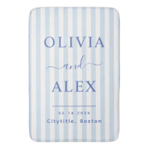 Minimal and Chic Blue French Personalized Wedding