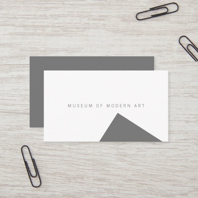 Minimal-Angle-Front und Solid-Back-Business des Mu Visitenkarte (Vorderseite/Rückseite Beispiel)
