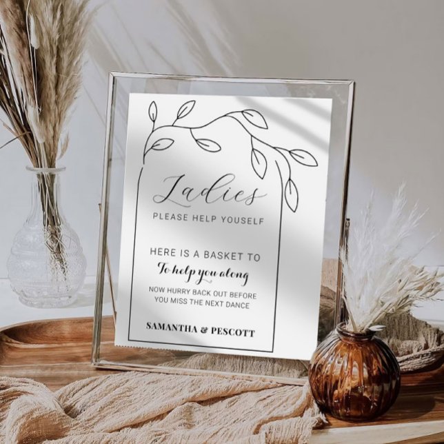 Minimal Arch Hochzeitsbadzeichen Poster (Von Creator hochgeladen)