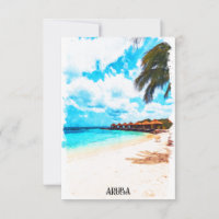 Minimal Aruba Karibik Urlaub