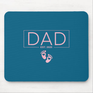 Minimal Bald Daddy Baby Mädchen 2026 Mousepad