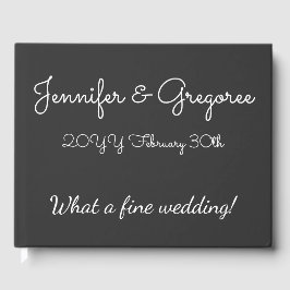 Minimal & Basic Wedding/Ehe Gästebuch