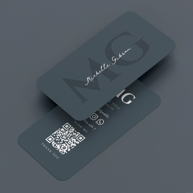 Minimal Berufliche Kohle einfach Visitenkarte (Minimal Professional Charcoal Simple Business Card
)