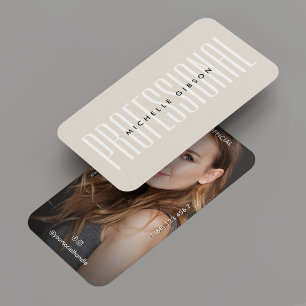 Minimal Berufliches Foto Sand einfach Visitenkarte