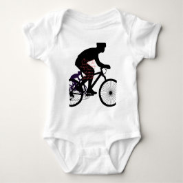 Minimal Bicycle Art  Baby Strampler