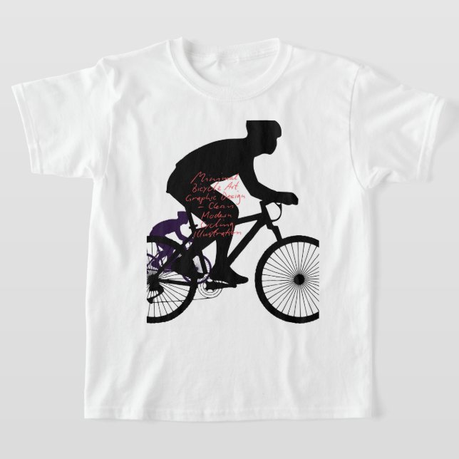 Minimal Bicycle Art –  T-Shirt (Ablage )
