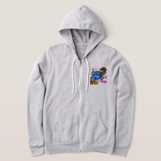 Minimal Bike Art Graphic – Modern Motorcycle Hoodie (Ablage )