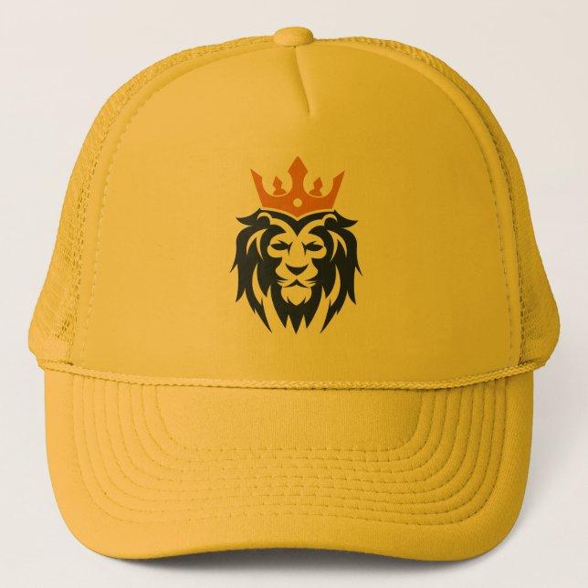 Minimal Black Line Cap Truckerkappe (Vorderseite)
