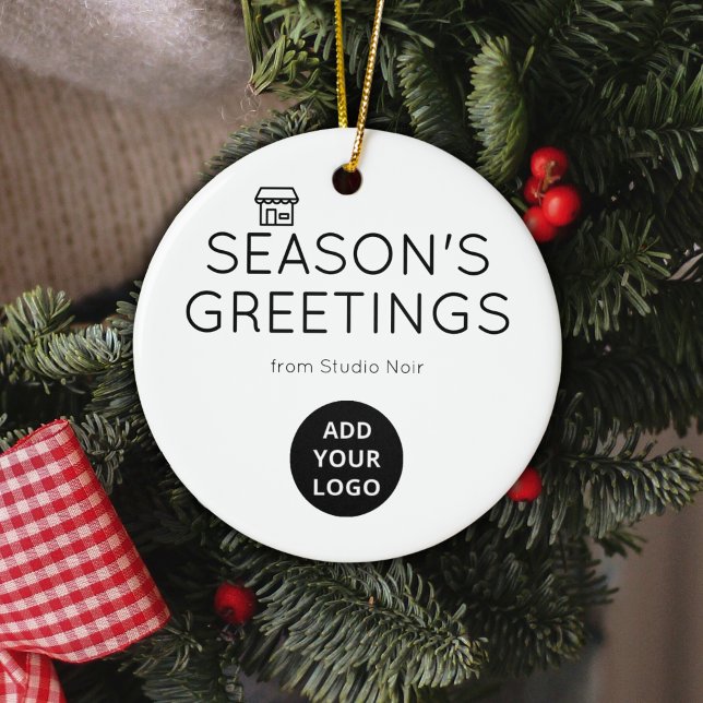 Minimal Black & White Boutique Ornament (Von Creator hochgeladen)