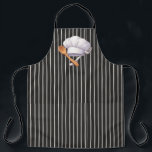 Minimal Black & White Kitchen  Schürze<br><div class="desc">Black and white seamless kitchen pattern featuring spoons,  forks,  and cooking elements. A clean and modern design perfect for kitchen aprons,  textiles and cooking accessories.</div>