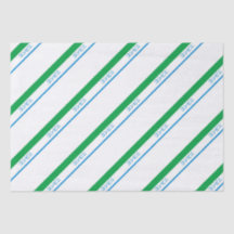 Minimal Blue Green Medium Stripe japanischer Text