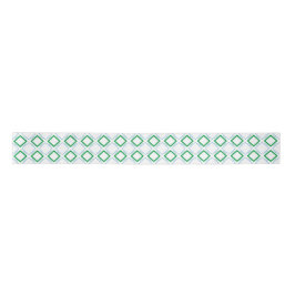 Minimal Blue Green Small Japanischer Text Satinband