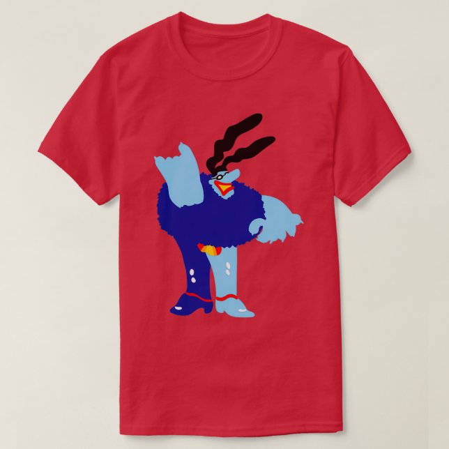 Minimal Blue Meanie T-Shirt (Design vorne)
