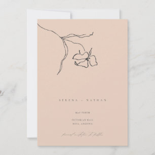Minimal Blush Delicate Frische Pasta machen Save The Date