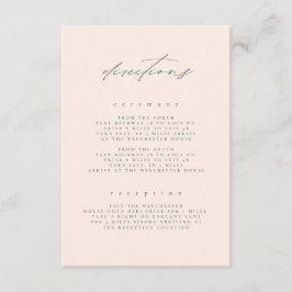 Minimal Blush Frische Kunstgalerie Hochzeiten Begleitkarte