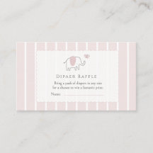 Minimal Blush Rosa Elefantenskizze Windelraffel