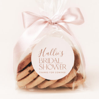 Minimal Boho Brautparty Vielen Dank für Ihre Unter Runder Aufkleber