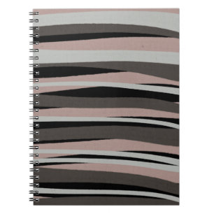 Minimal Boho Chic Abstrakt Lines Notebook Notizblock