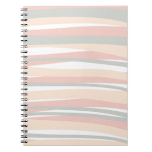 Minimal Boho Chic Abstrakt Lines Notebook Notizblock
