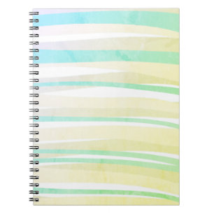 Minimal Boho Chic Abstrakt Ombre Lines Notebook Notizblock