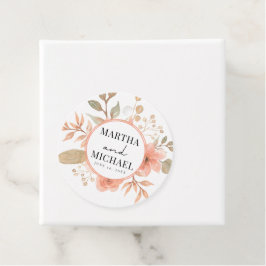 Minimal Boho Floral Wedding Geschenkanhänger