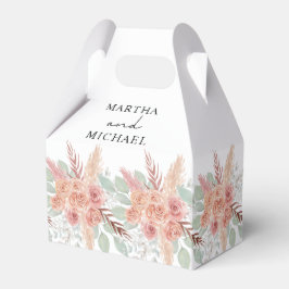 Minimal Boho Floral Wedding Geschenkschachtel