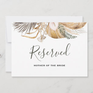 Minimal Boho Floral Wedding vorbehaltenes Zeichen Einladung