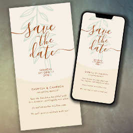 Minimal Boho Herbsttone Hochzeit