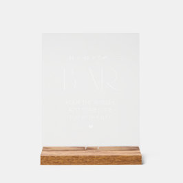 Minimal Boho, Modernes Brautparty, Mimosa Bar Acrylschild