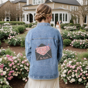 Minimal Boho Wild Blume , Bohemiam Minimal Bridge Jeansjacke