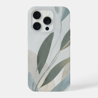 Minimal Botanical Layers – Calm Neutral Abstract  iPhone 15 Pro Hülle